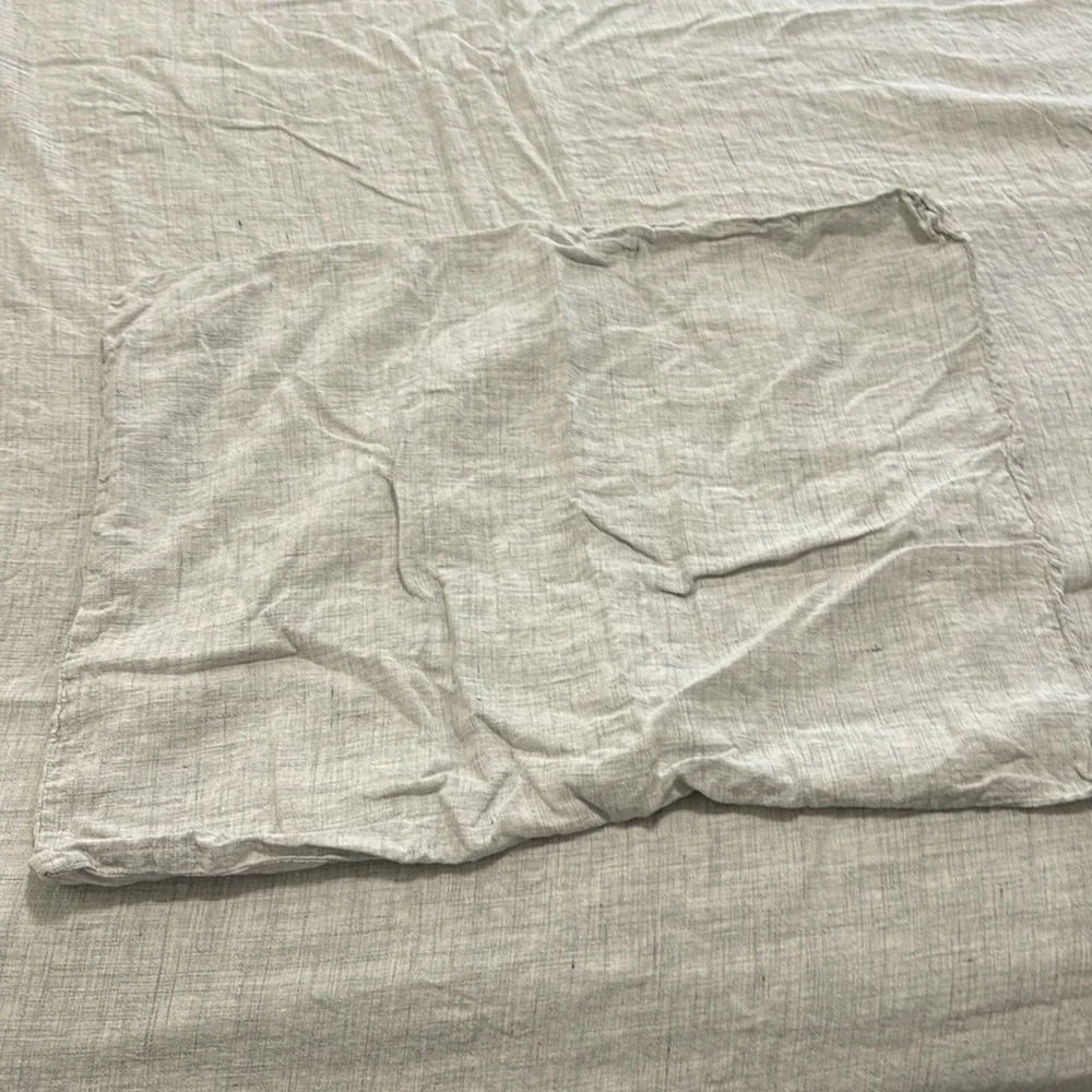 West Elm linen Gray Duvet Set